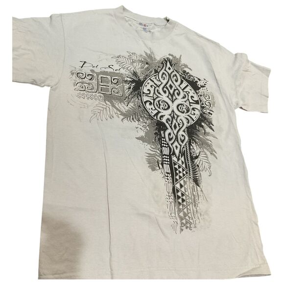 Del Sol Tribal Color Changing Graphic T-Shirt Gray Cotton Tee Men’s Medium - Picture 9 of 9